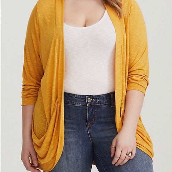 torrid Tops - Torrid yellow cardigan
